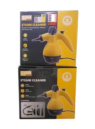 A multi-use steam cleaning device that operates electrically, with a power of 1200 watts, and a water capacity of 350 ml. - view 2